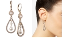 Anne Klein Gold-Tone Imitation Pearl Orbital Drop Earrings